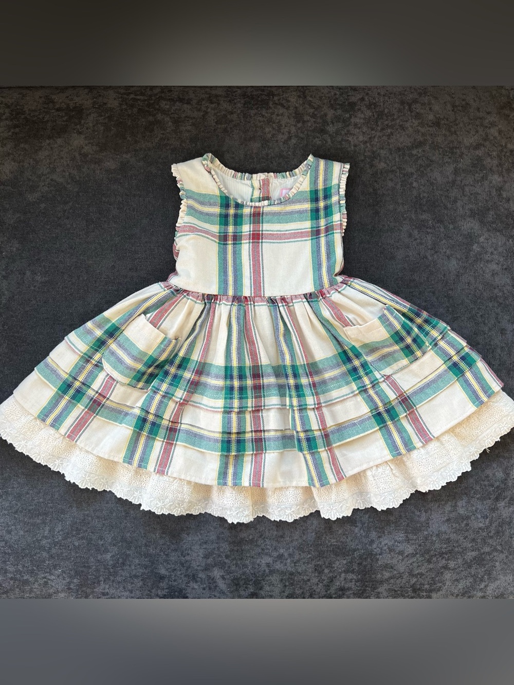 SweetHoney Girls Plaid Dress Size 3T